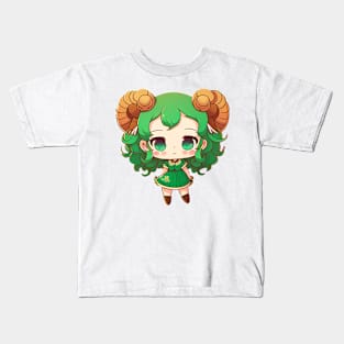 Adorable Aries: Chibi Character Zodiac Collection Kids T-Shirt